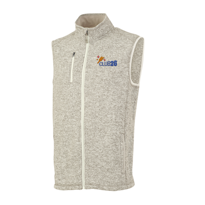 Club26 Men's Charles River Apparel Embroidered Pacific Heathered Vest