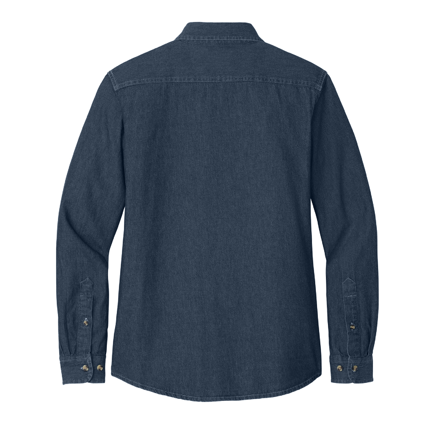 Calling All Champions™ Women's Embroidered Denim LS Button-Up Shirt