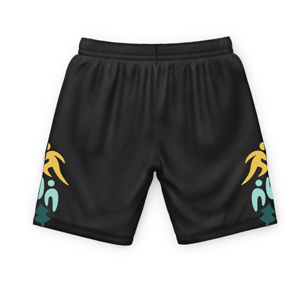 Iconic Colorful Border Men's Gym Shorts