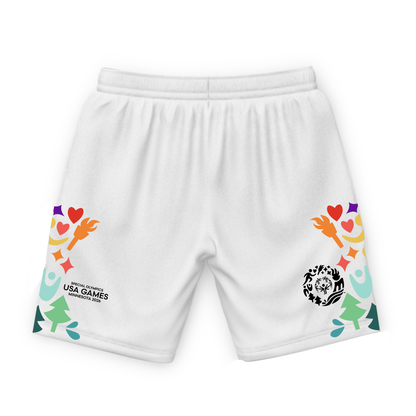 Iconic Colorful Border Men's Gym Shorts