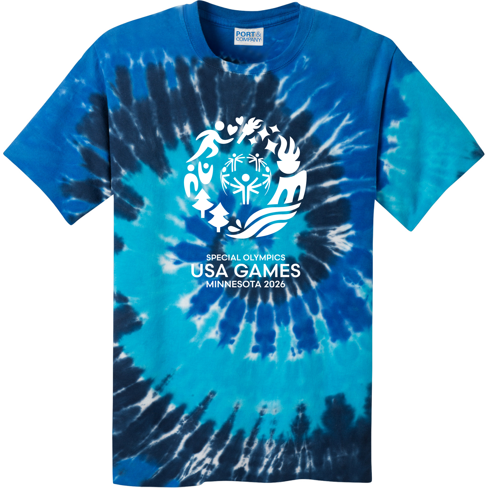 Value Classic USA Games Multi-Color Tie-Dyed T-Shirt – 2026