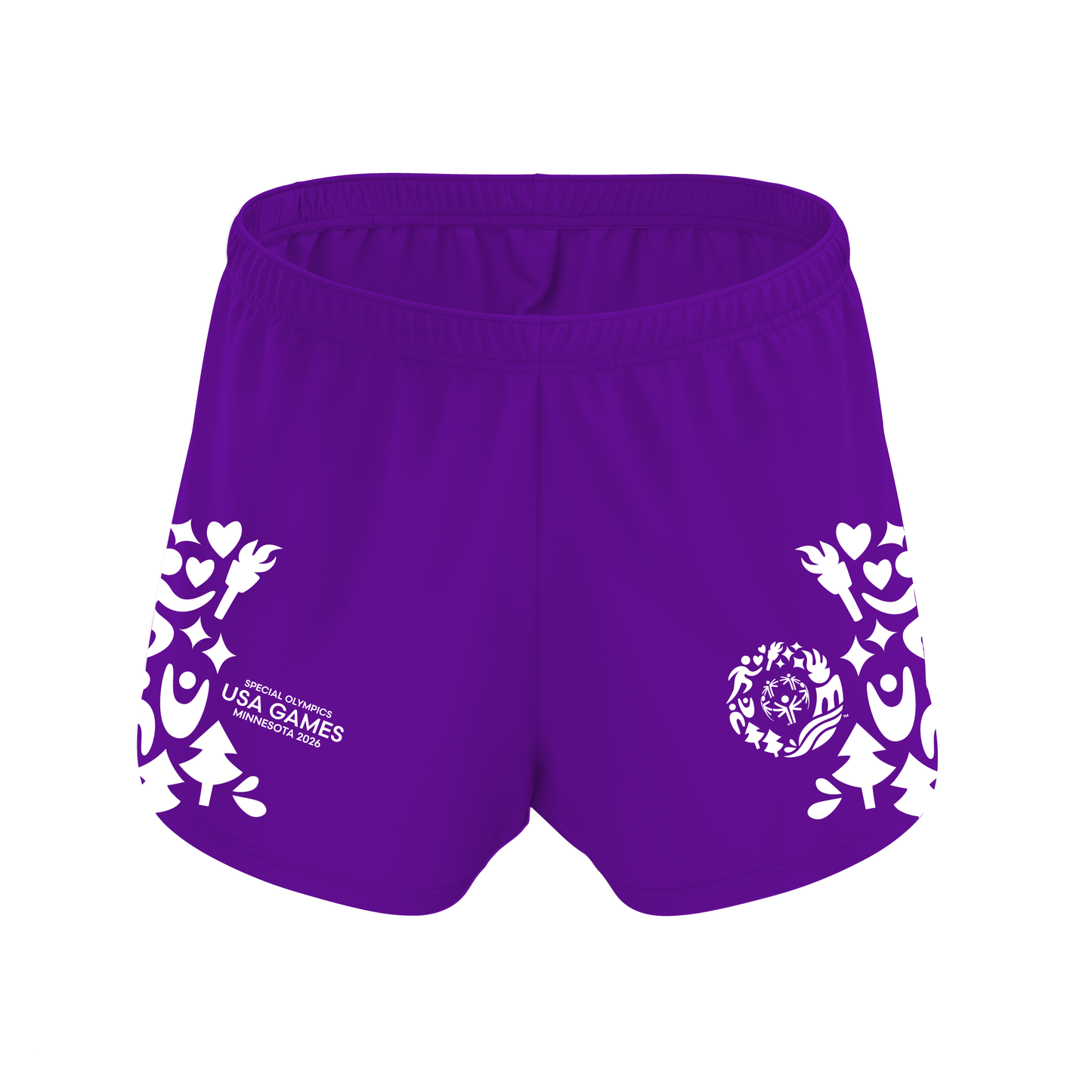 Iconic Colorful Border Premium Women's Gym Shorts