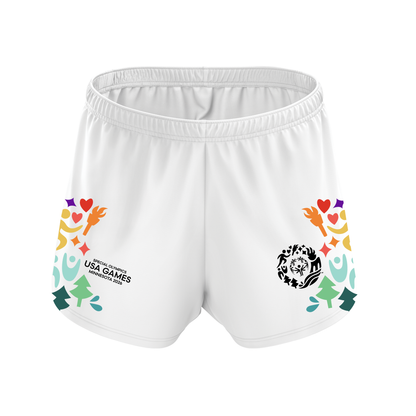 Iconic Colorful Border Premium Women's Gym Shorts