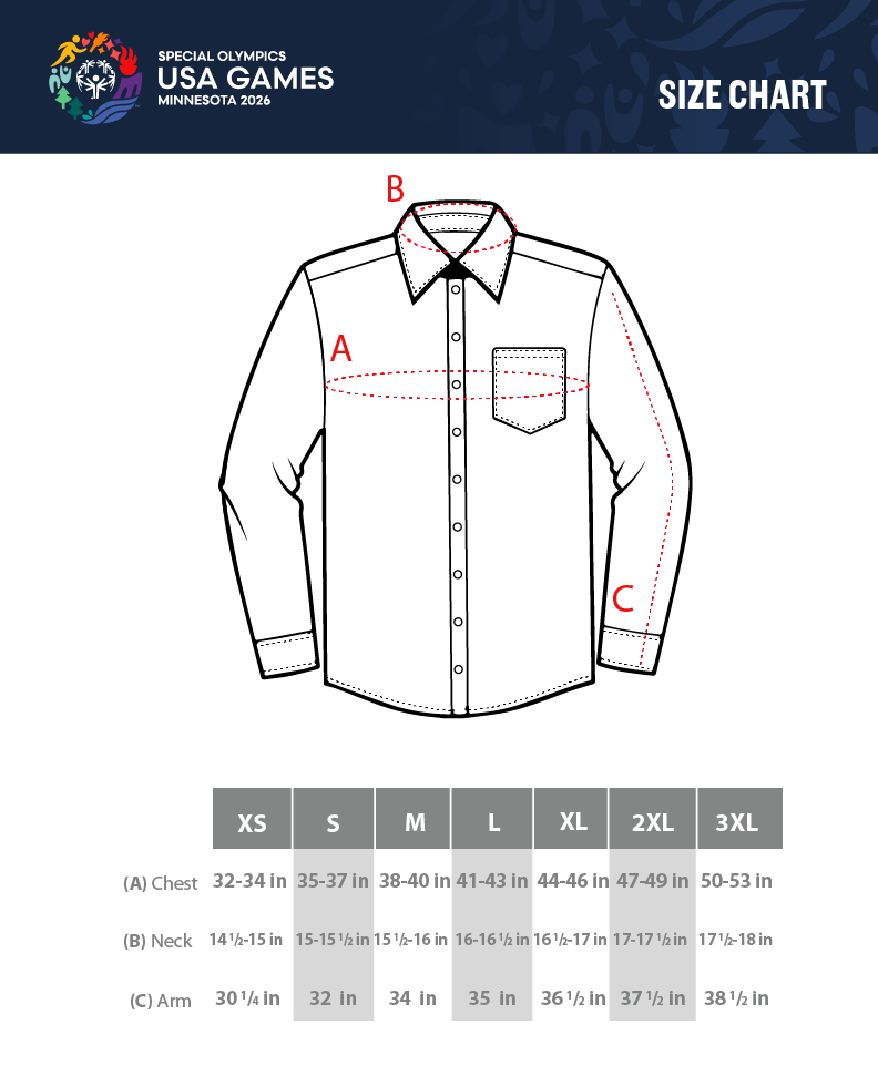 Calling All Champions™ Men's Embroidered Denim Long Sleeve Shirt