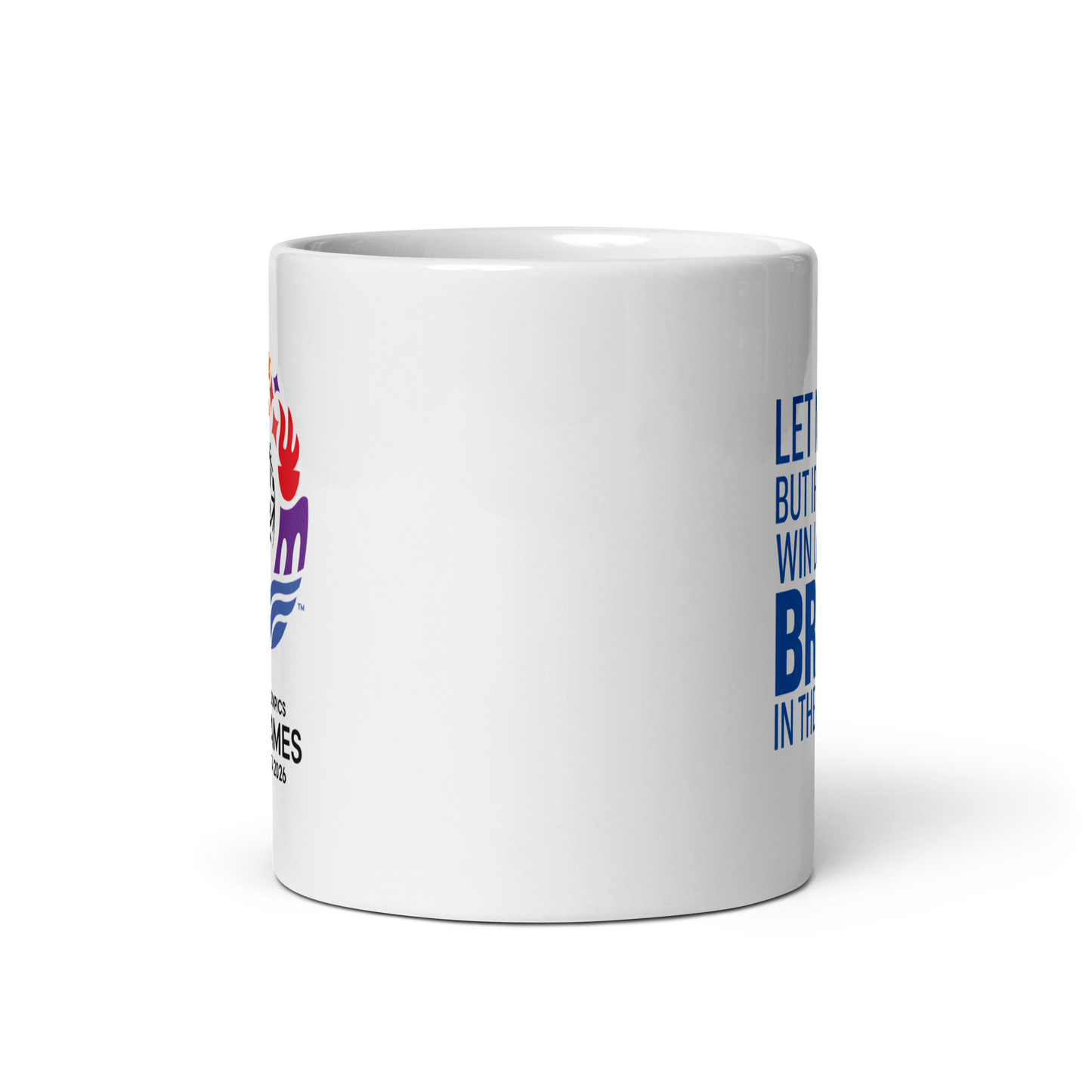 Athlete Oath White glossy mug