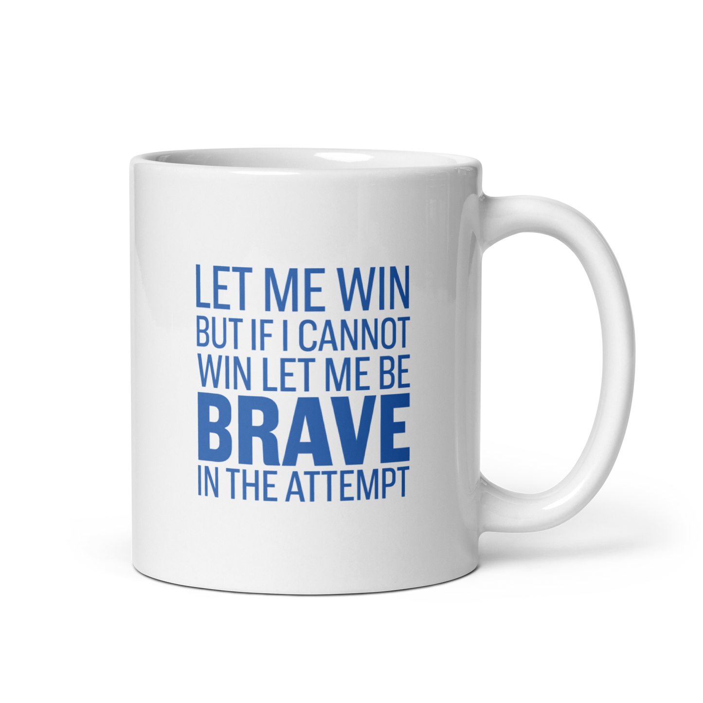 Athlete Oath White glossy mug