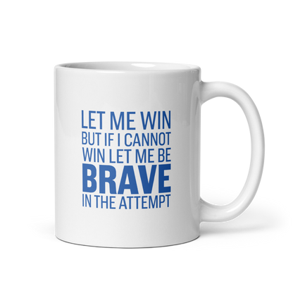 Athlete Oath White glossy mug